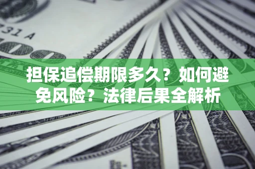 济南担保追偿期限多久？如何避免风险？法律后果全解析