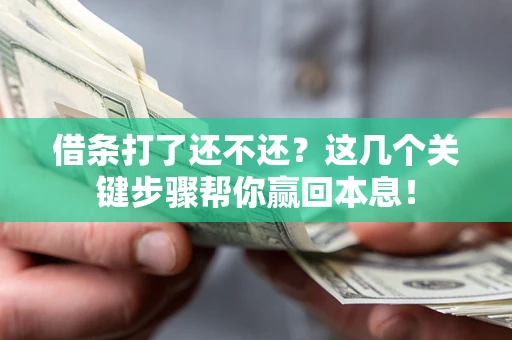 济南借条打了还不还？这几个关键步骤帮你赢回本息！