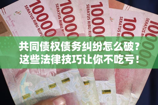 济南共同债权债务纠纷怎么破？这些法律技巧让你不吃亏！