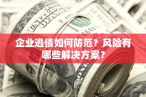 济南企业逃债如何防范？风险有哪些解决方案？