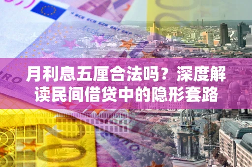 济南月利息五厘合法吗？深度解读民间借贷中的隐形套路