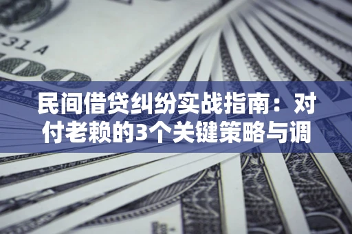 济南民间借贷纠纷实战指南：对付老赖的3个关键策略与调解盲区解析