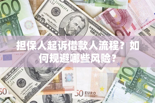 济南担保人起诉借款人流程？如何规避哪些风险？