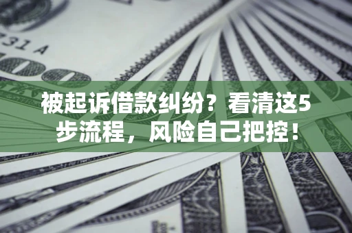 济南被起诉借款纠纷？看清这5步流程，风险自己把控！