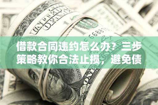 济南借款合同违约怎么办？三步策略教你合法止损，避免债务危机升级