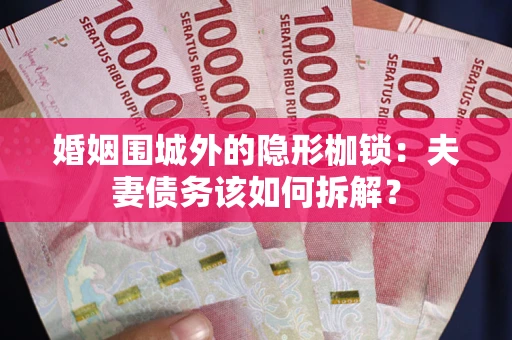 济南婚姻围城外的隐形枷锁：夫妻债务该如何拆解？