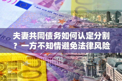 济南夫妻共同债务如何认定分割？一方不知情避免法律风险必看！